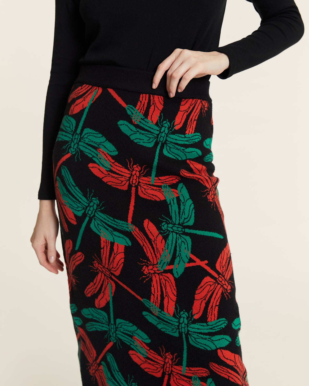 FALDA DE PUNTO LIBELULA