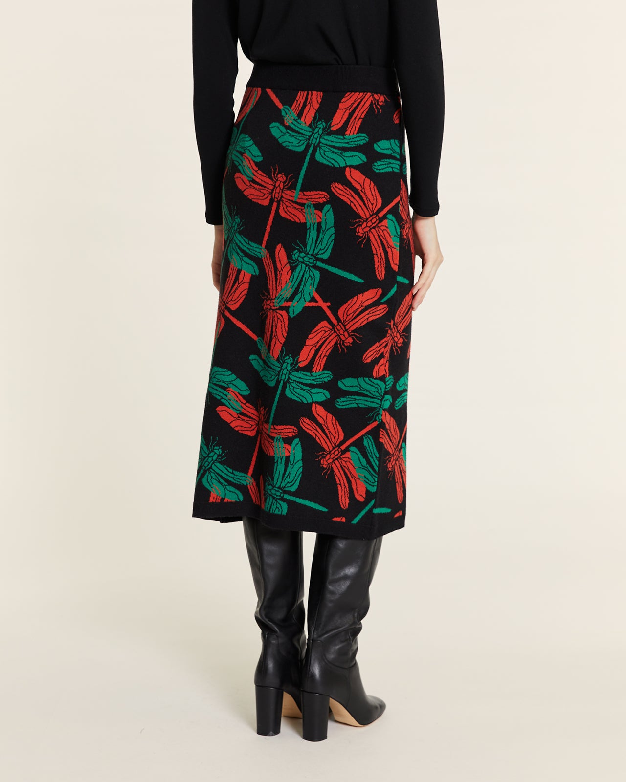 FALDA DE PUNTO LIBELULA