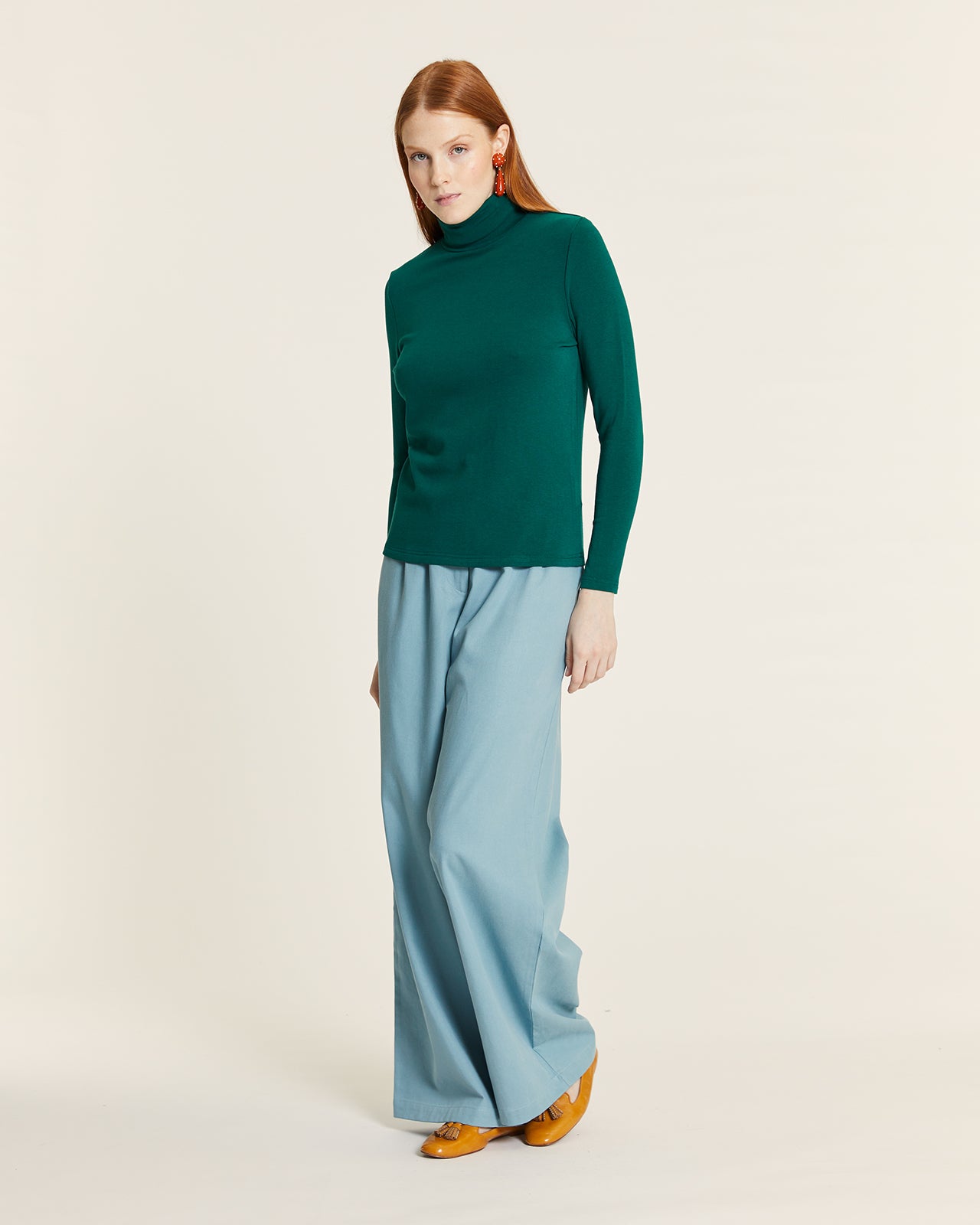 TOP PUNTO CUELLO CISNE VERDE