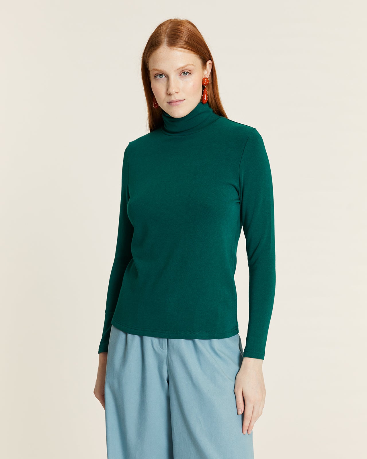 TOP PUNTO CUELLO CISNE VERDE