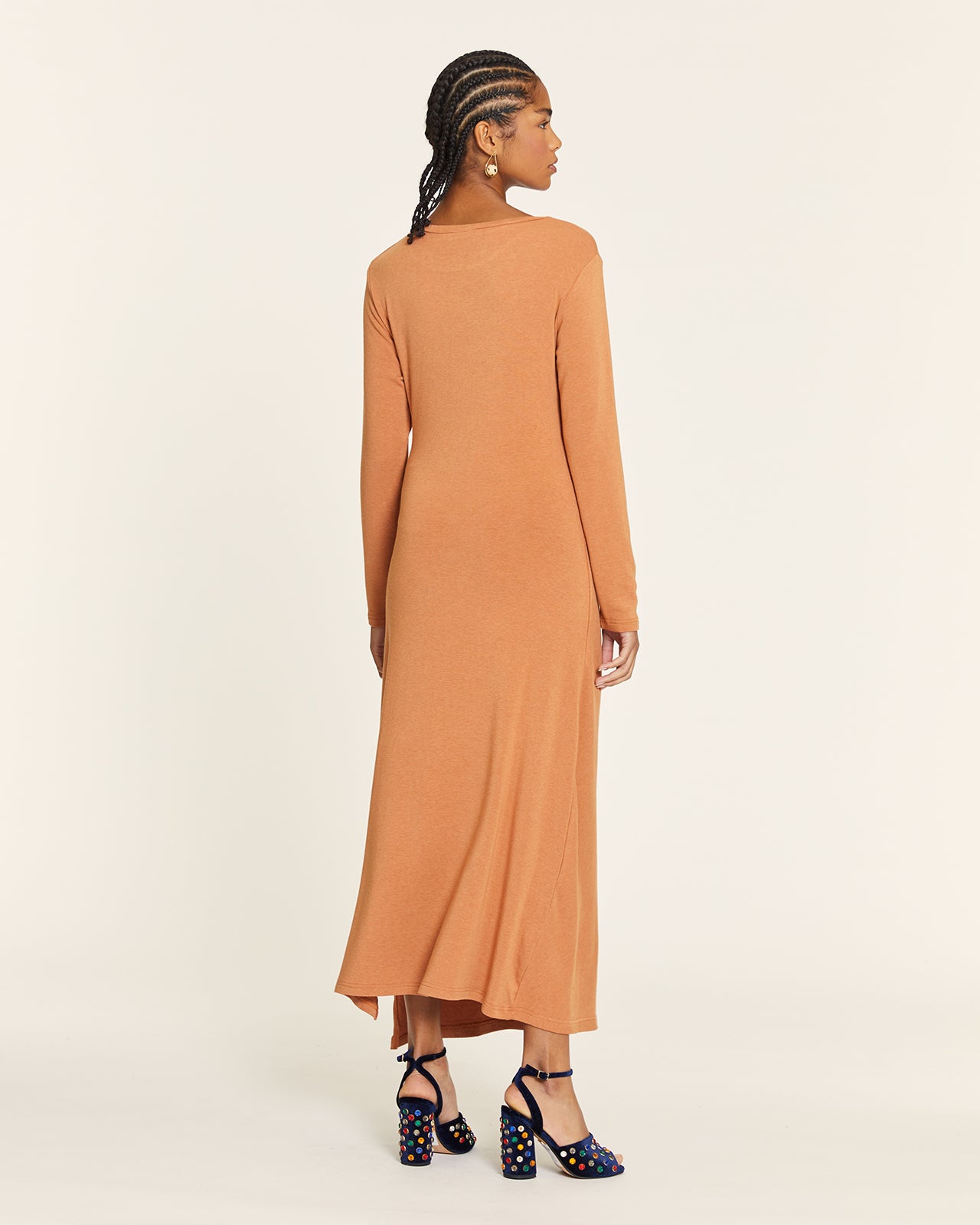 VESTIDO ANUDADO DE PUNTO TOFFE