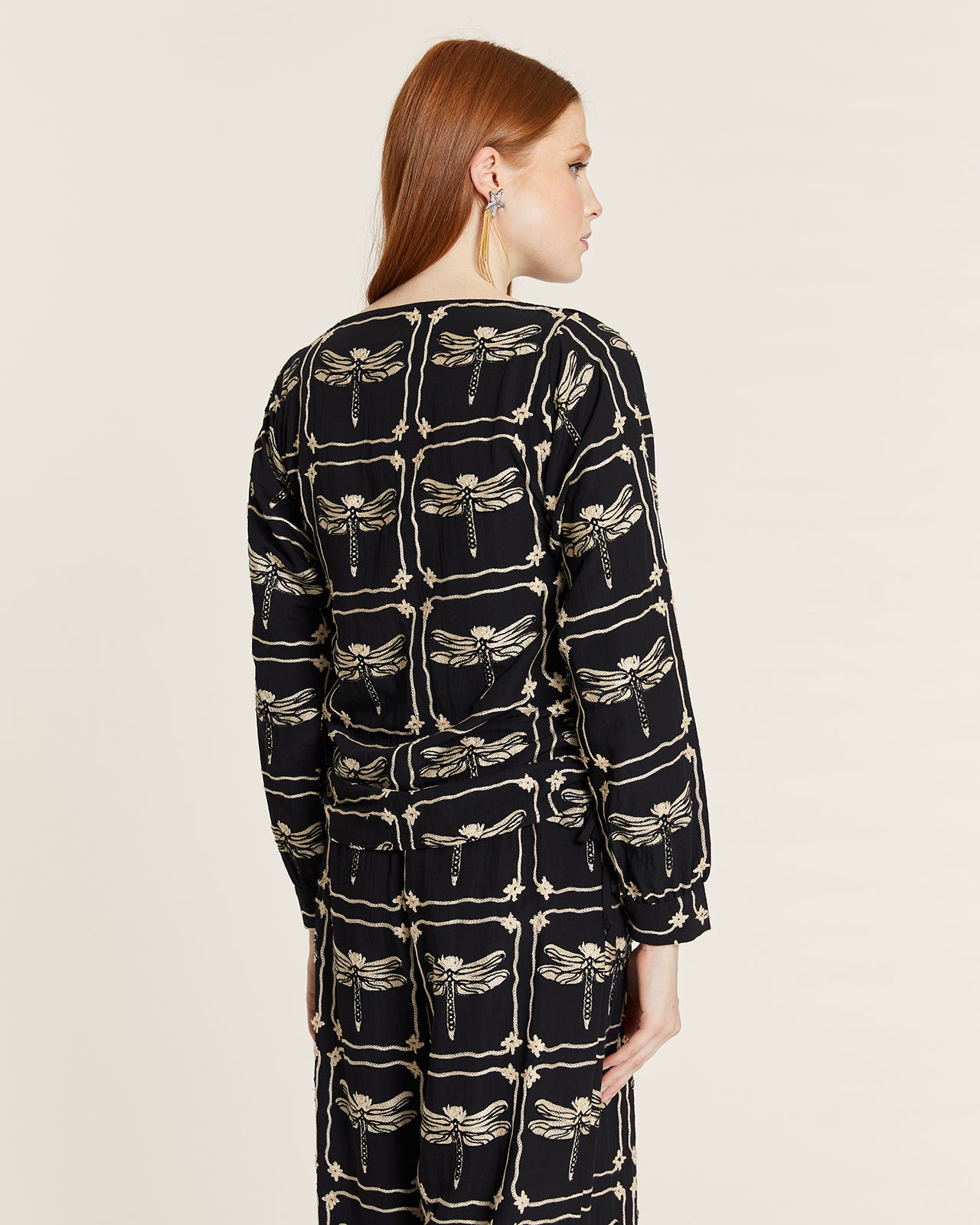 BLUSA BORDADO LIBELULAS