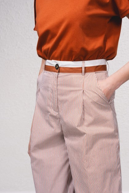 PANTALÓN RAYAS MARRÓN