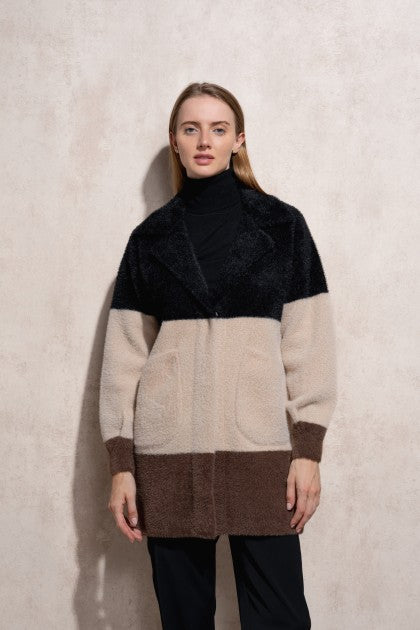 ABRIGO PIEL MULTICOLOR