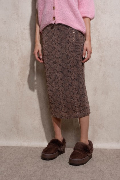 FALDA MIDI BRILLANTE