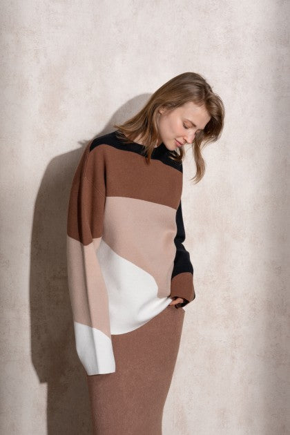 SUÉTER DE PUNTO MULTICOLOR