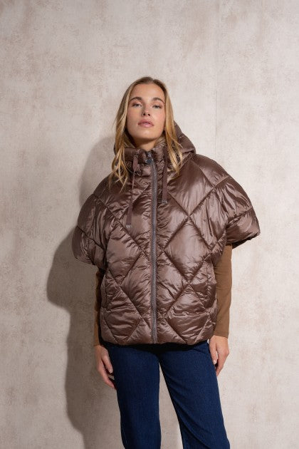 CHAQUETA ACOLCHADA MARRON