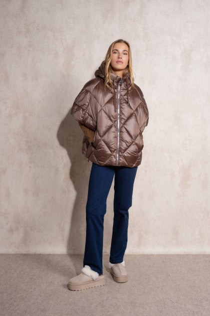 CHAQUETA ACOLCHADA MARRON