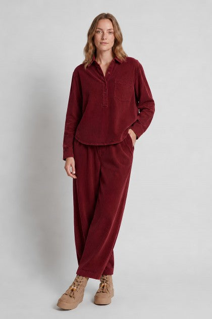 PANTALON DE PANA CON CINTURA ELASTICA