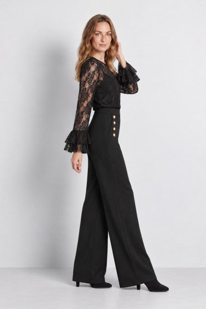 PANTALÓN VAQUERO BOTONES DORADOS