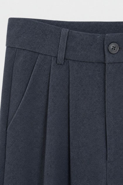 PANTALÓN PLISADO DE PIERNA ANCHA