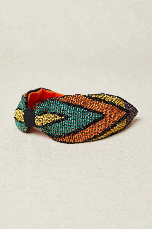 DIADEMA BORDADO AMARILLO