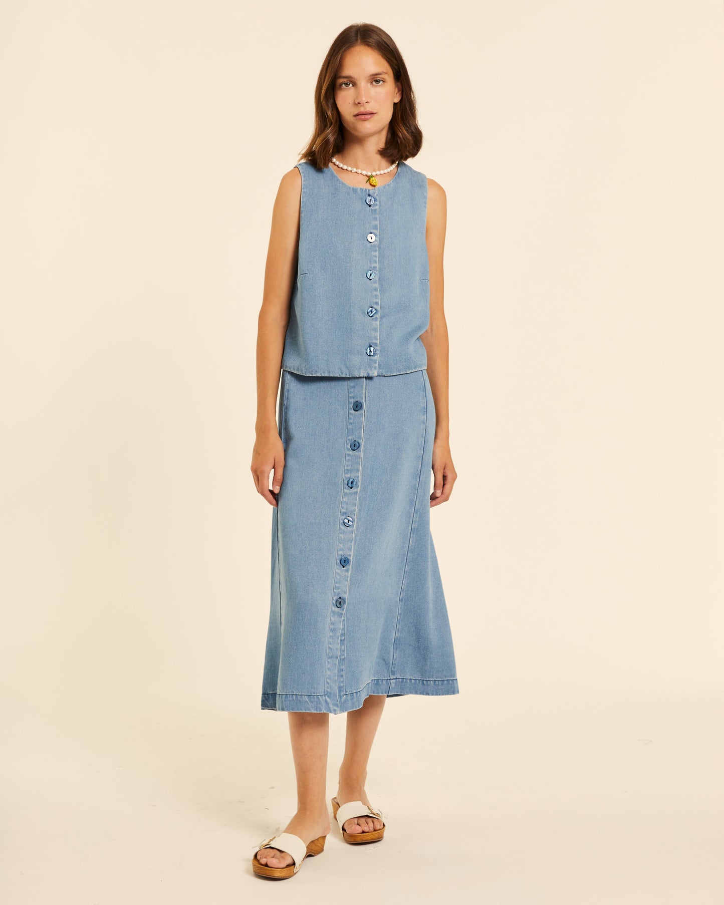 CHALECO TIRANTES DENIM