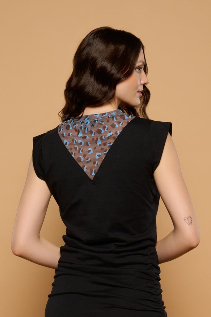 TOP BLACK GENETTA