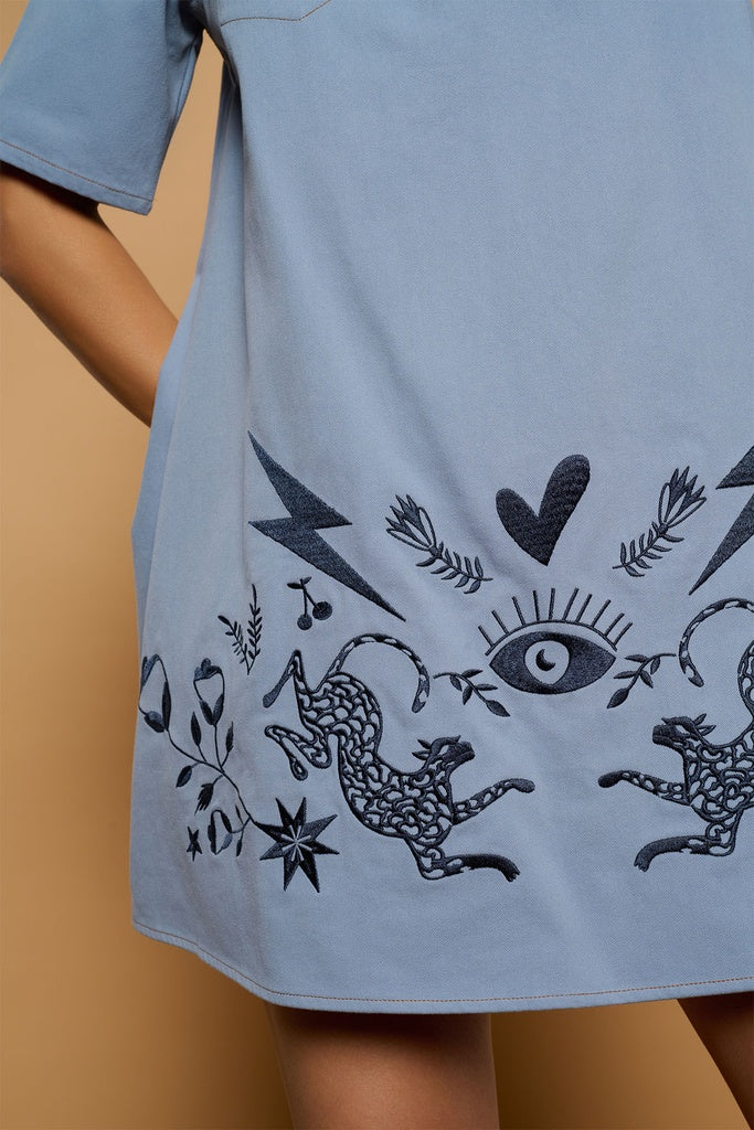 VESTIDO BLUE CALA DRESS