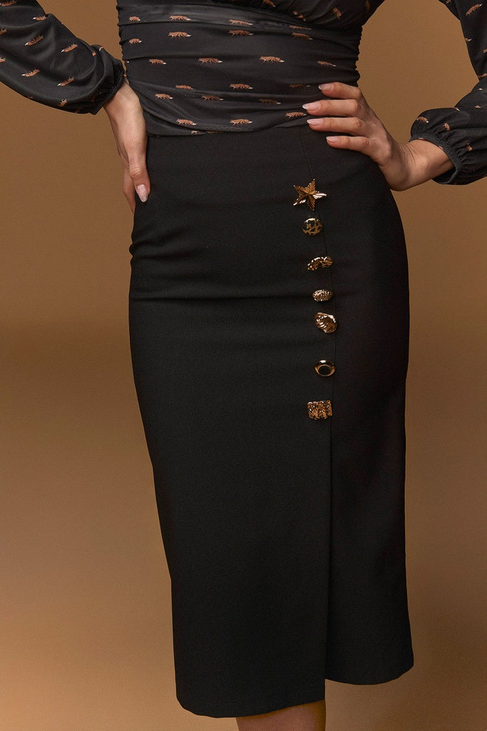 FALDA GOLDEN SKIRT NEGRA