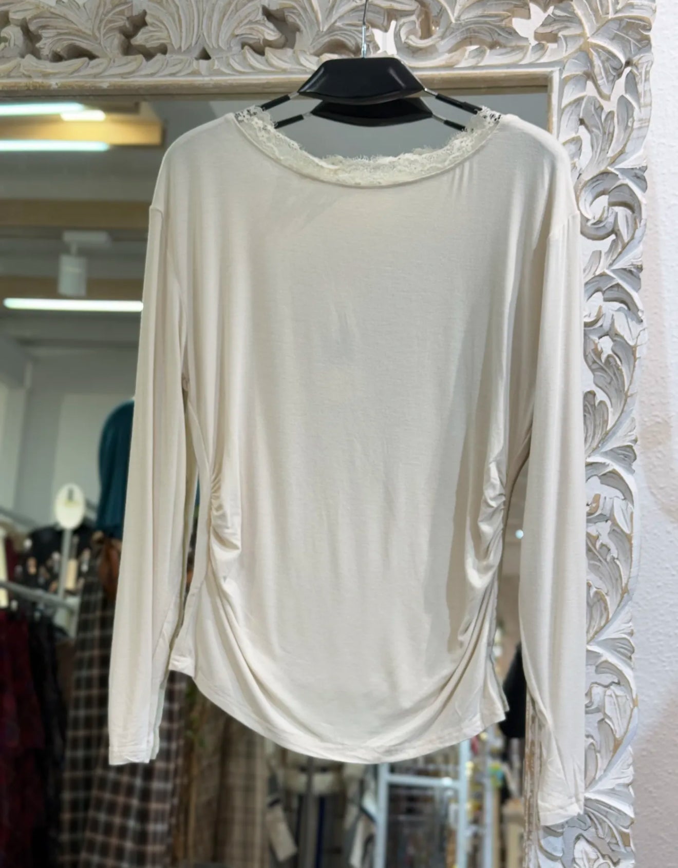 CAMISETA ALGODON ENCAJES