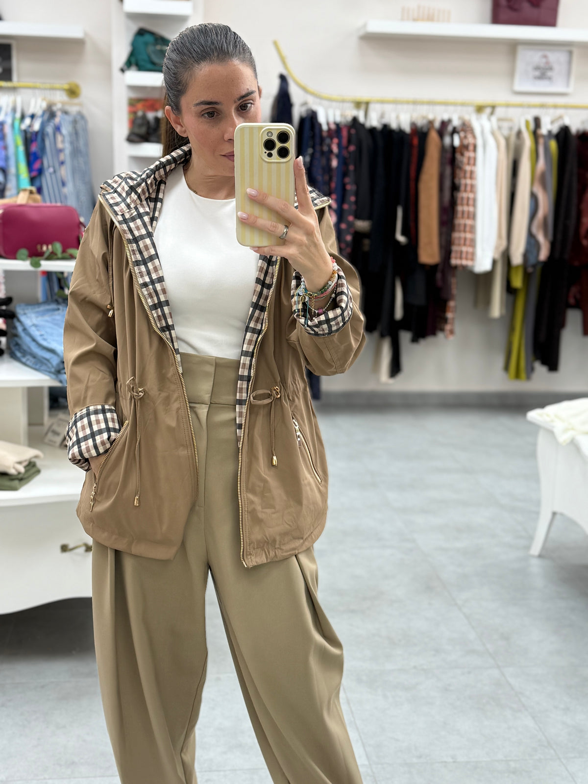 PARKA REVERSIBLE CUADROS VICHI