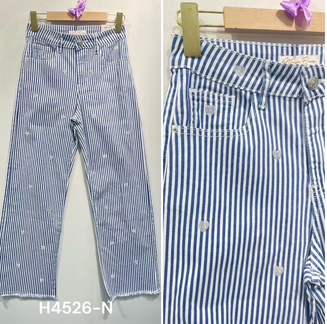 PANTALON VAQUERO RAYAS MARINERAS