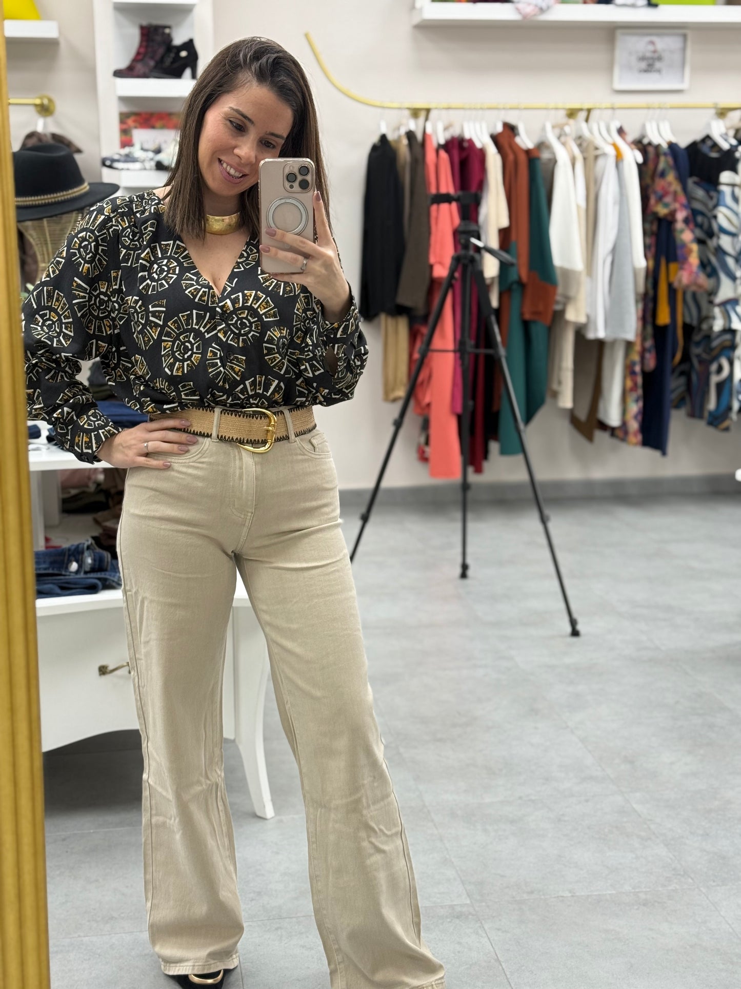 PANTALON VAQUERO LEWISS BEIGE