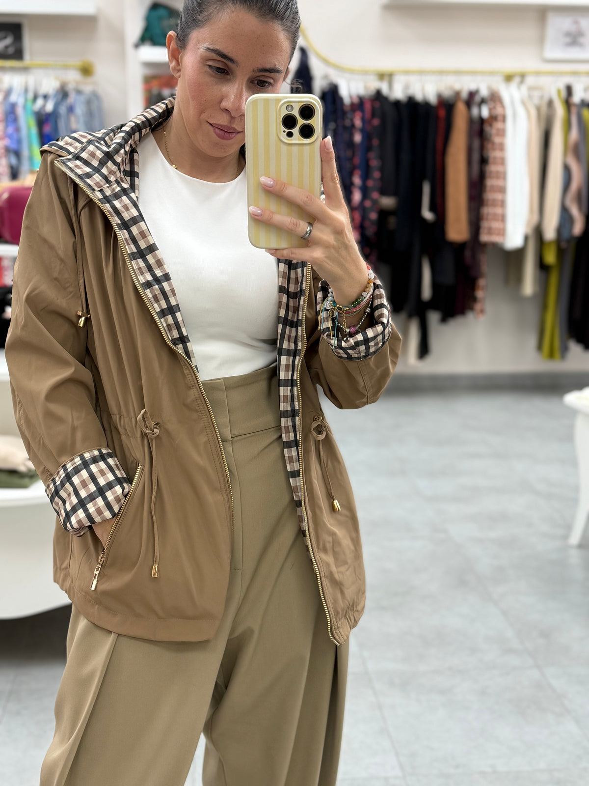 PARKA REVERSIBLE CUADROS VICHI
