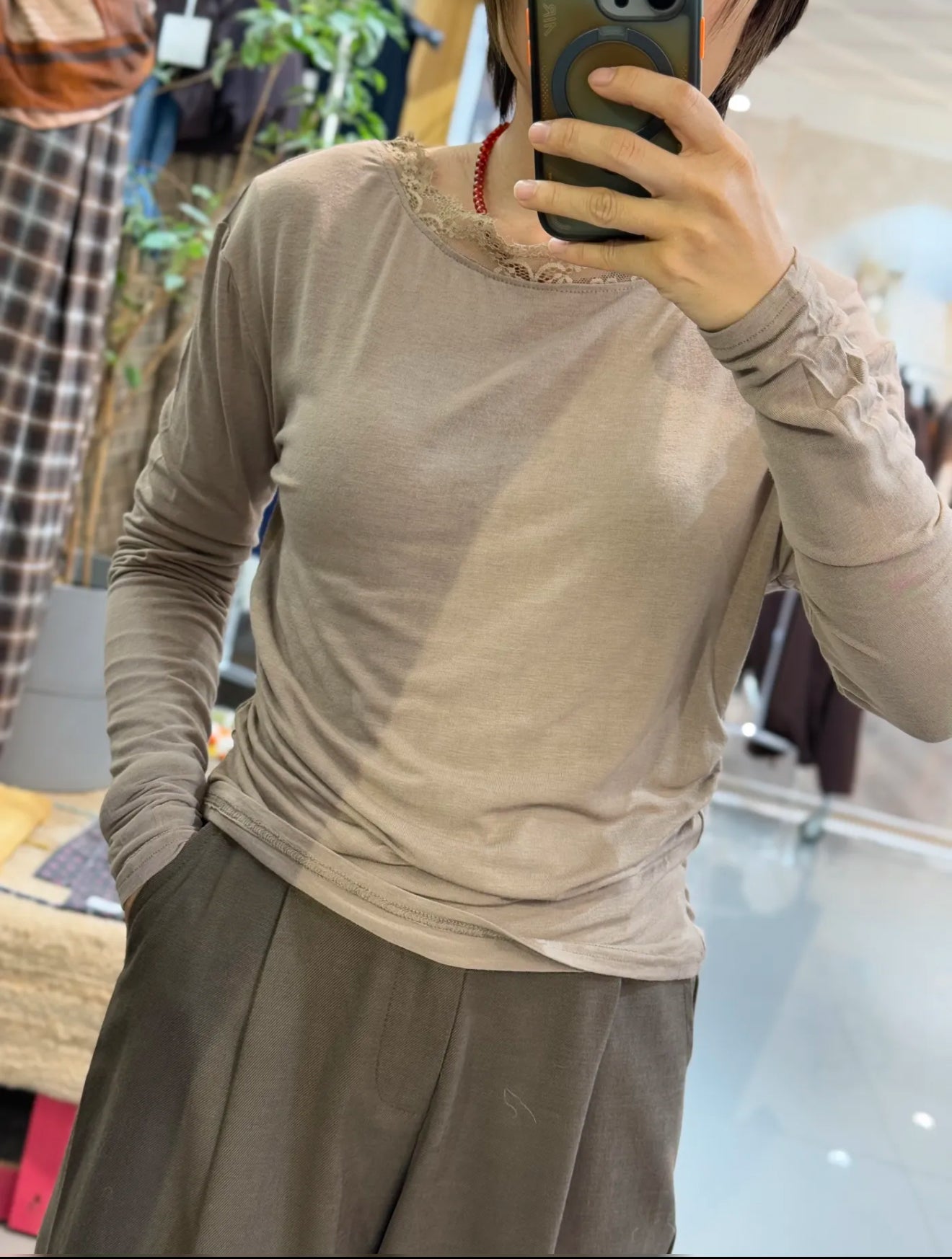 CAMISETA ALGODON ENCAJES