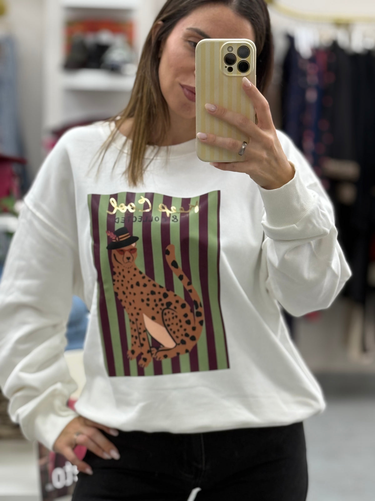 SUDADERA TIGRE COOL RAYADA