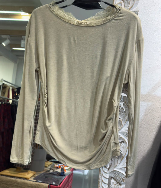 CAMISETA ALGODON ENCAJES