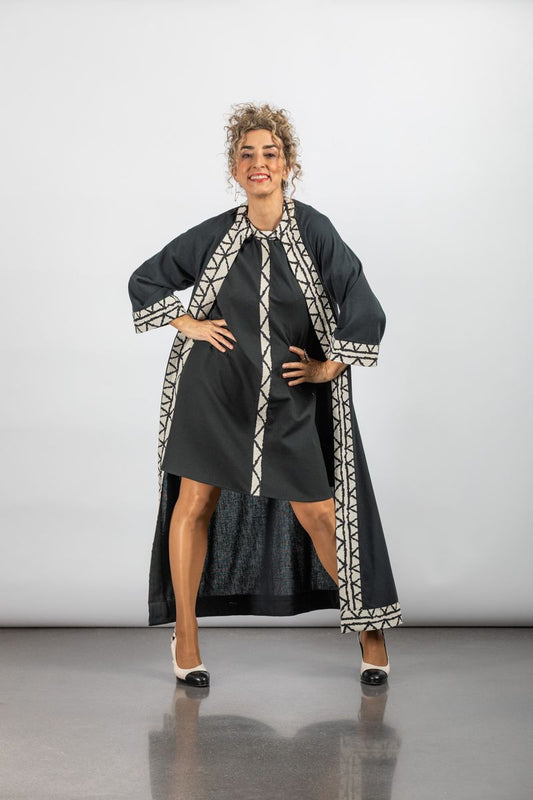VESTIDO CORTO CLEO NEGRO EGYPTIAN QUEENS