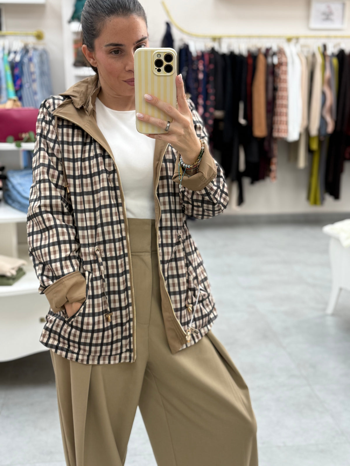 PARKA REVERSIBLE CUADROS VICHI