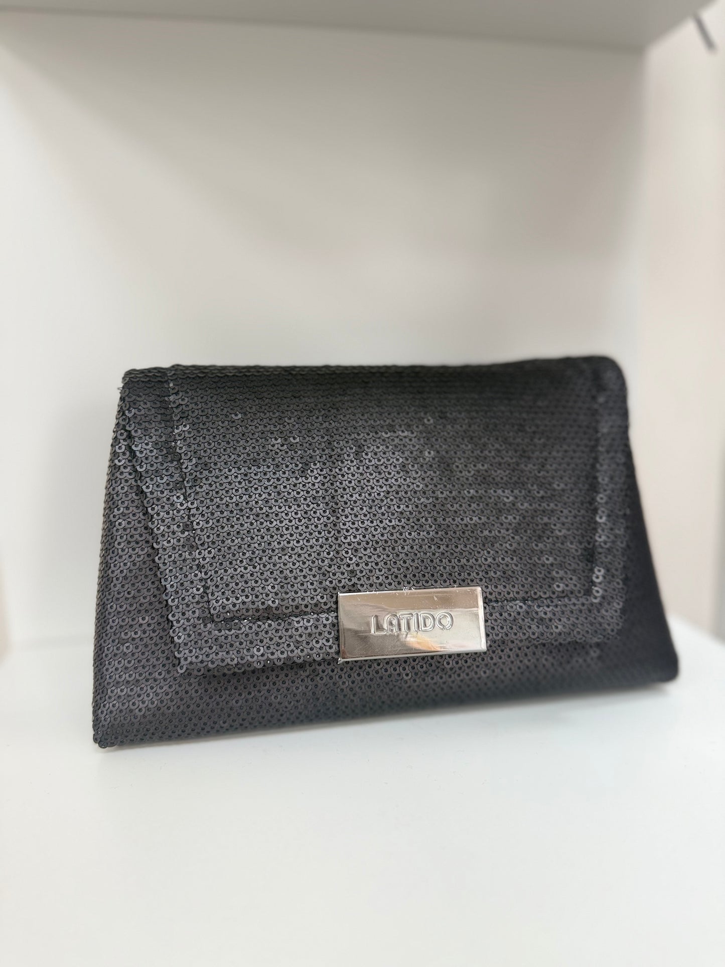 BOLSO LENTEJUELAS NEGRO