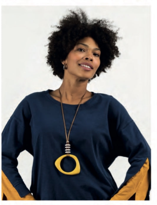 COLLAR LARGO MOSTAZA