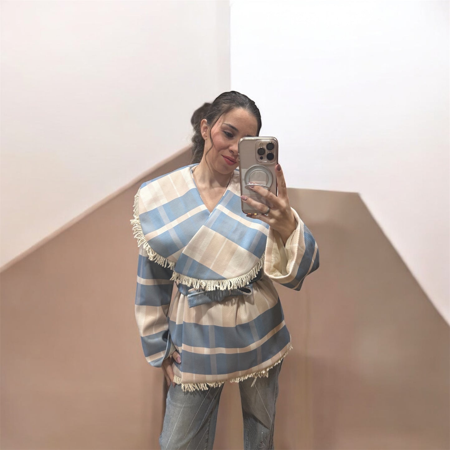 PONCHO CUADROS