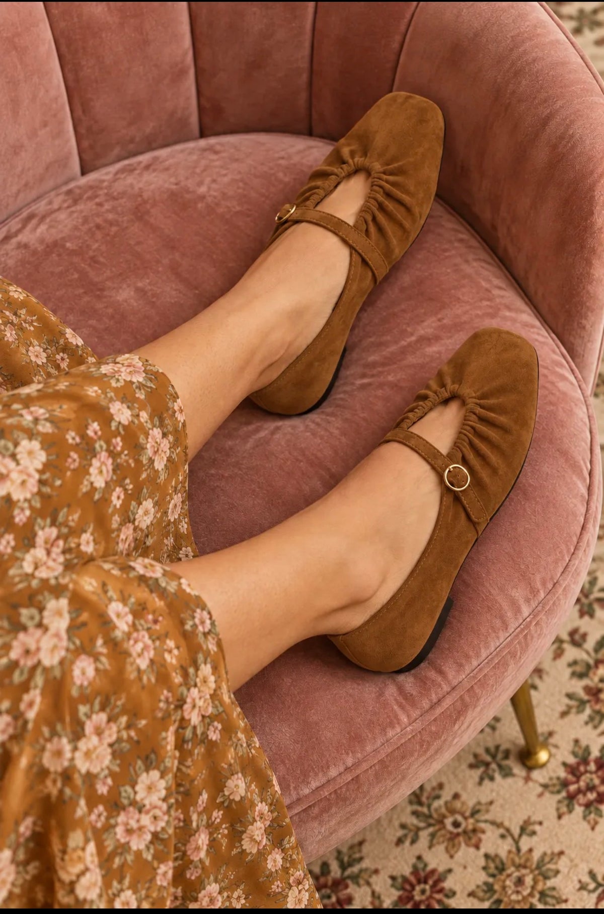 MANOLETINA BAILARINA COLOR COGNAC