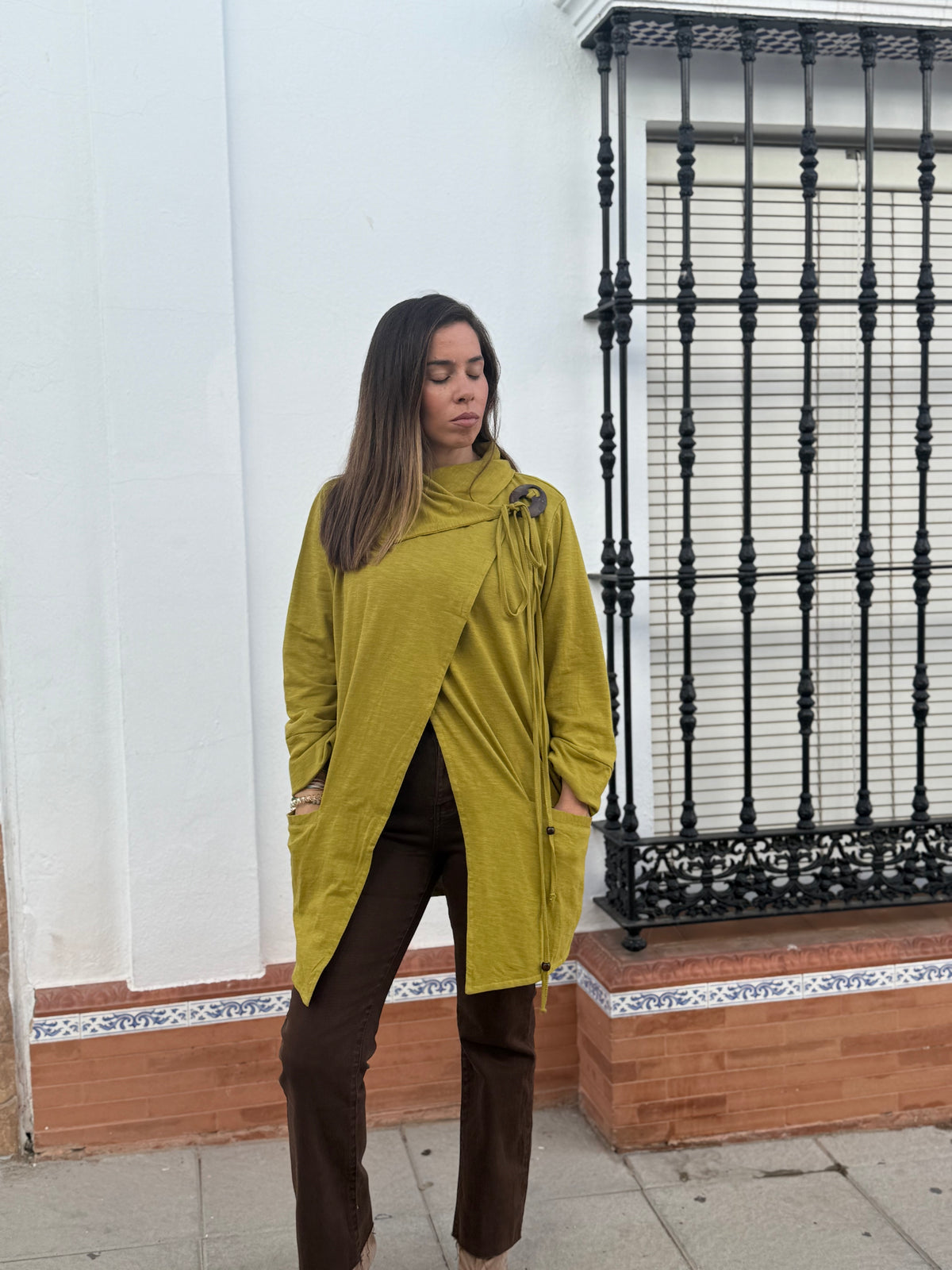 CHAQUETA BOTON LIRA COLECCIÓN BAMBU ULLASA