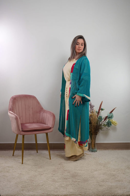 KIMONO YUTE TURQUESA TETRIX
