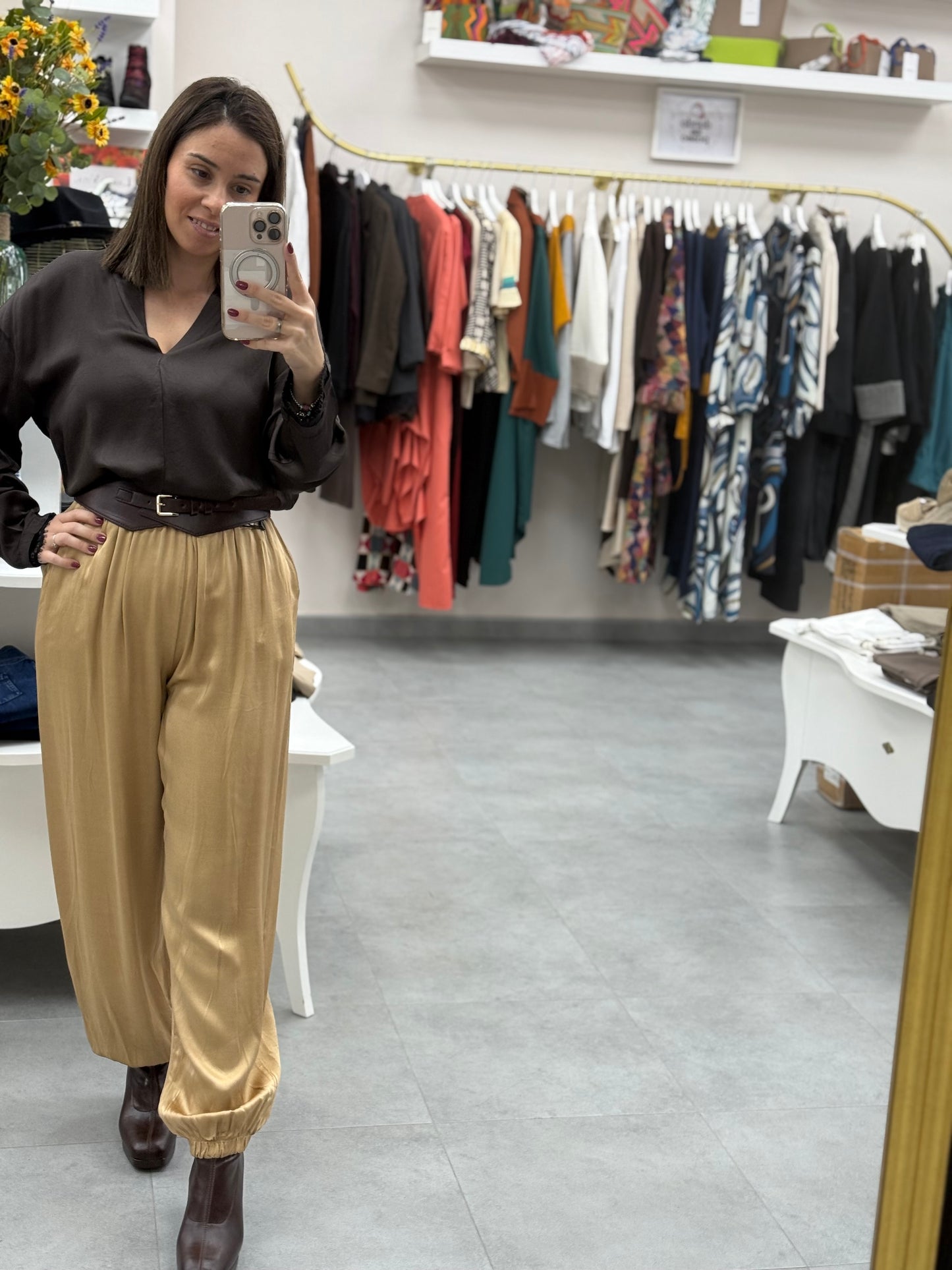 PANTALON SATEN BOMBACHO