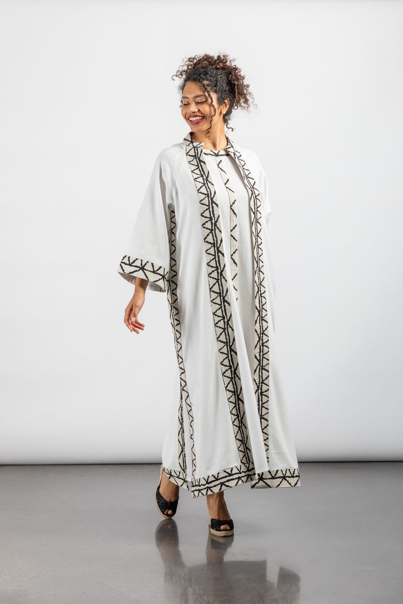 ABRIGO BERENICE EGYPTIAN BLANCO