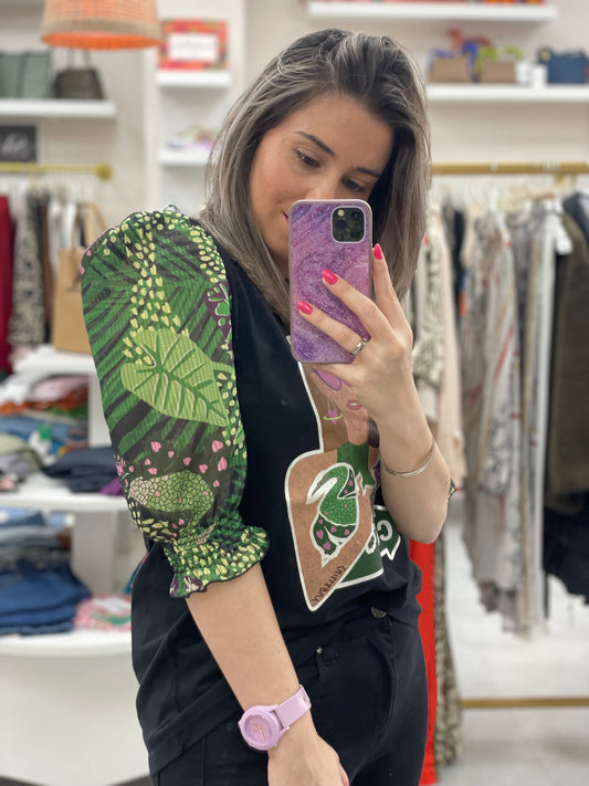 CAMISETA NEGRA MUJER COOL