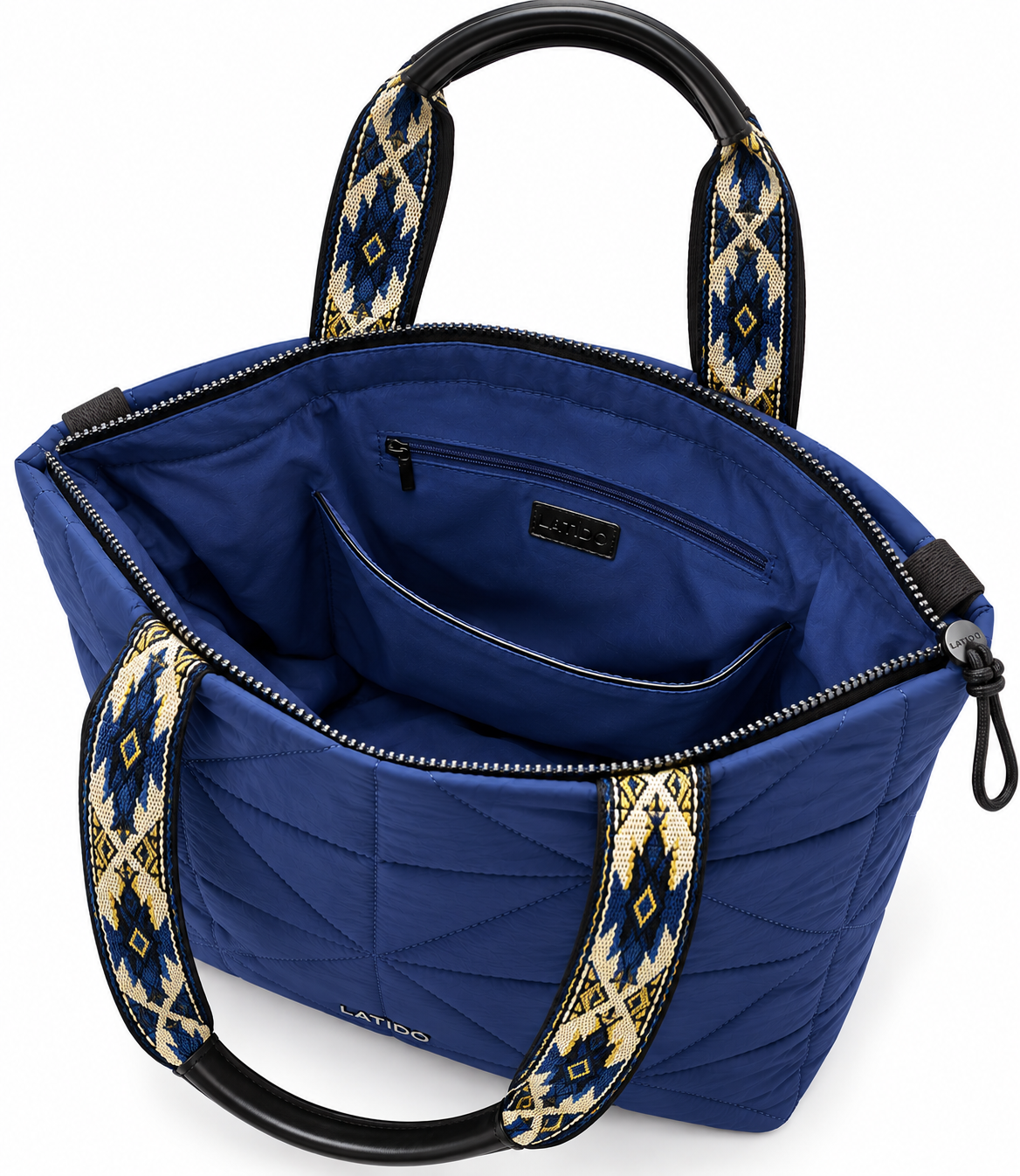BOLSO SHOPPER ACOLCHADO TEJIDO TECNO