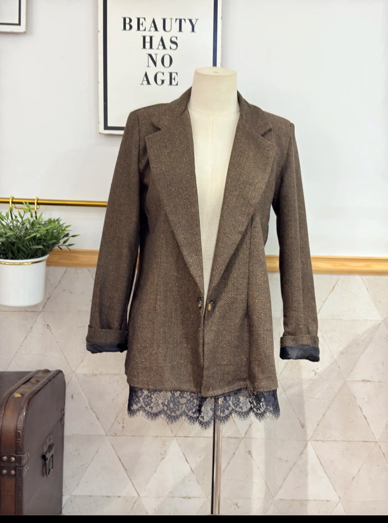 AMERICANA PATA GALLO ENCAJES