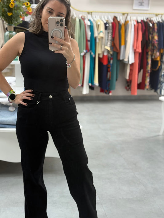 PANTALON VAQUERO NEGRO