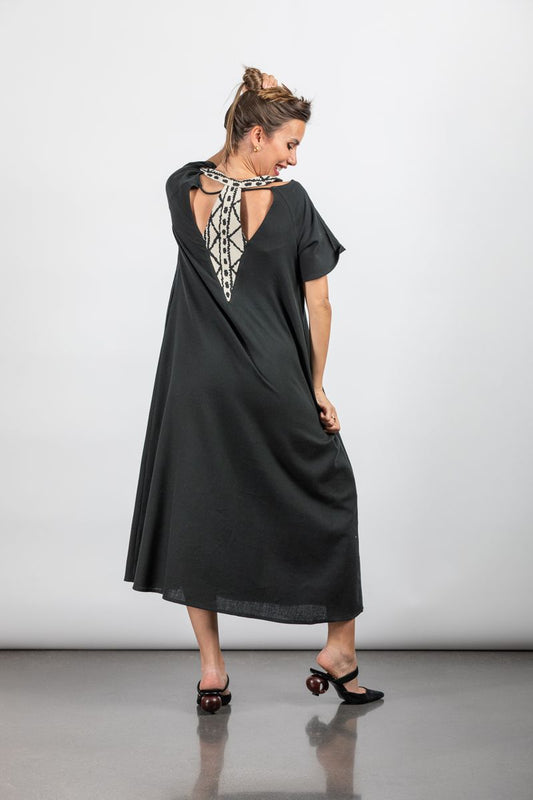 VESTIDO LARGO CLEO NEGRO EGYPTIAN