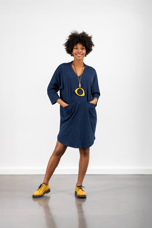 VESTIDO CORTO BLY AZUL WRIITEN