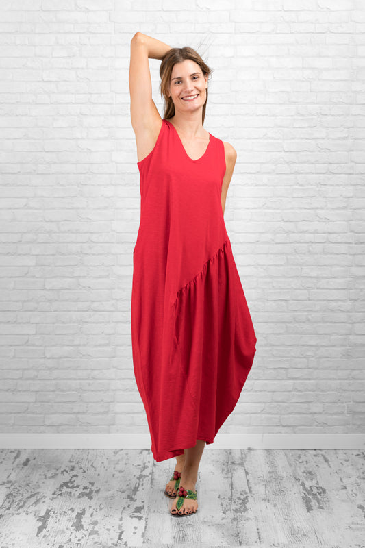 VESTIDO OLA ROJO BAMBU FRESH