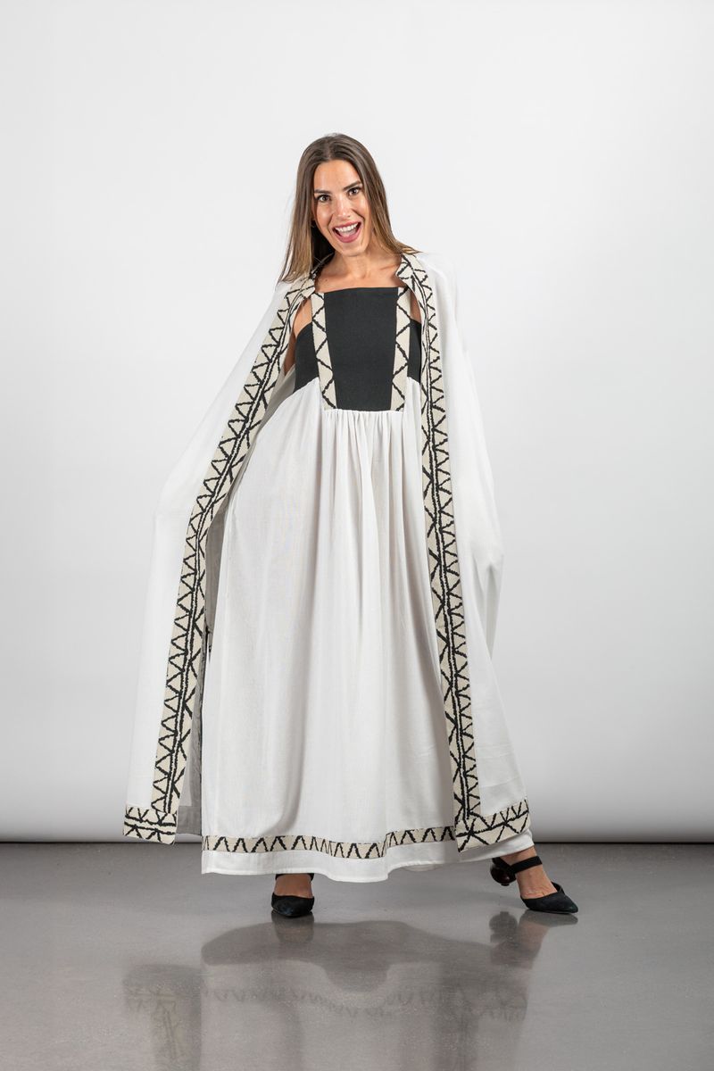 ABRIGO BERENICE EGYPTIAN BLANCO
