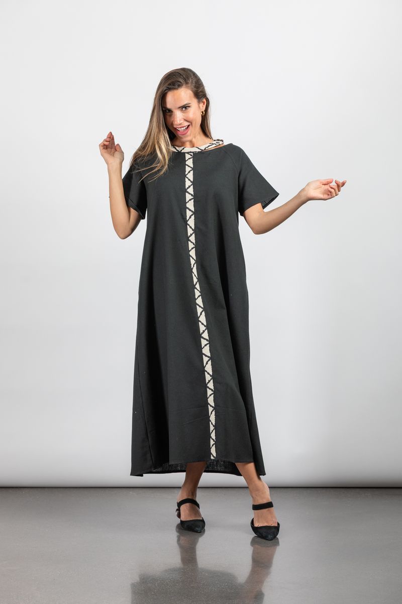 VESTIDO LARGO CLEO NEGRO EGYPTIAN