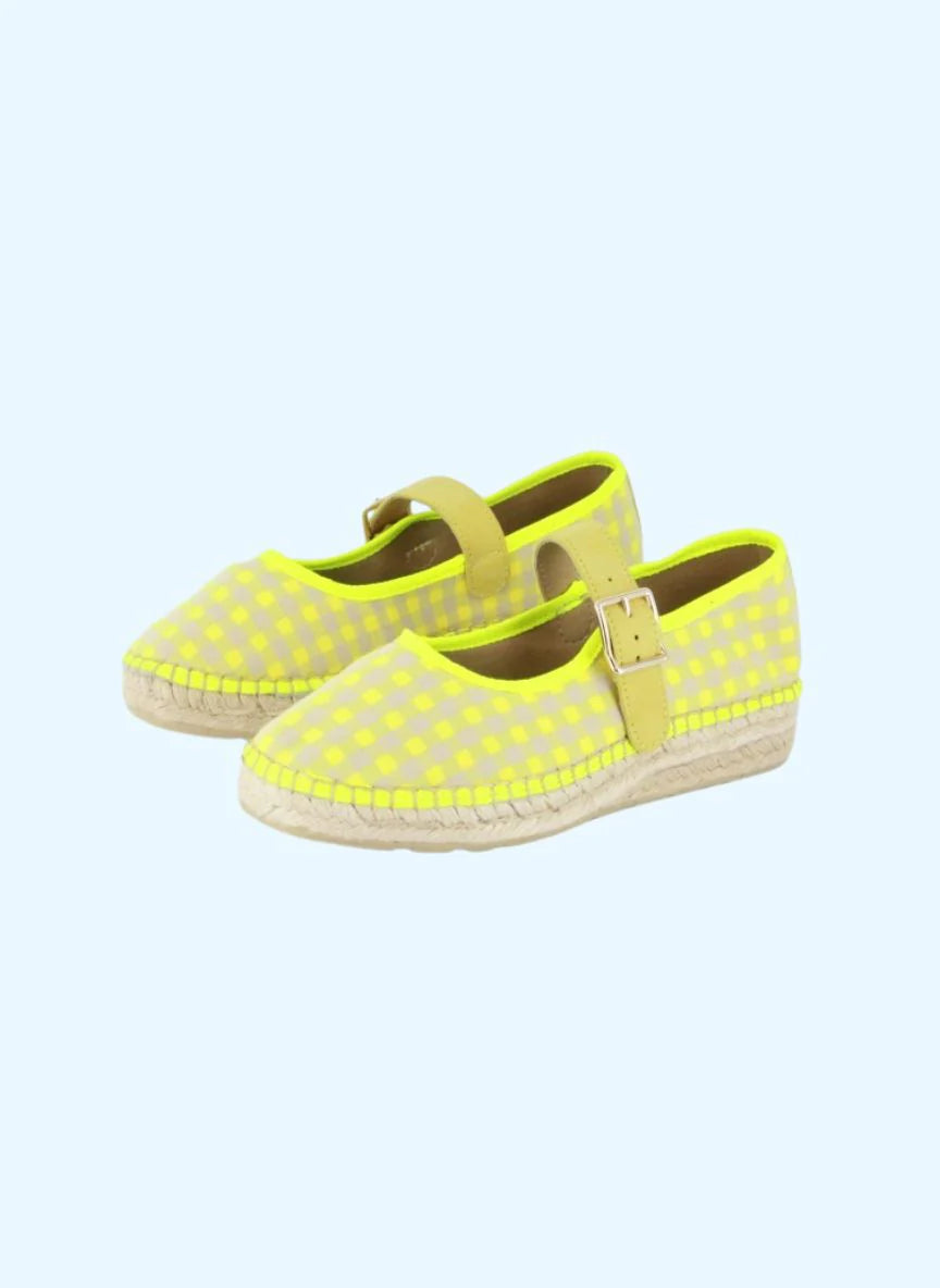 BAILARINAS VICHY AMARILLO FLUOR HEBILLA JANE 21