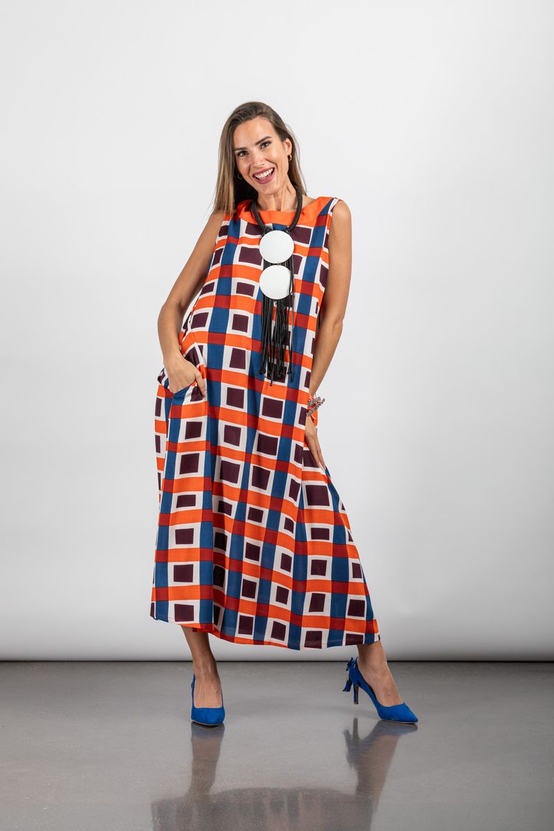 VESTIDO TRAPECIO MINERVA